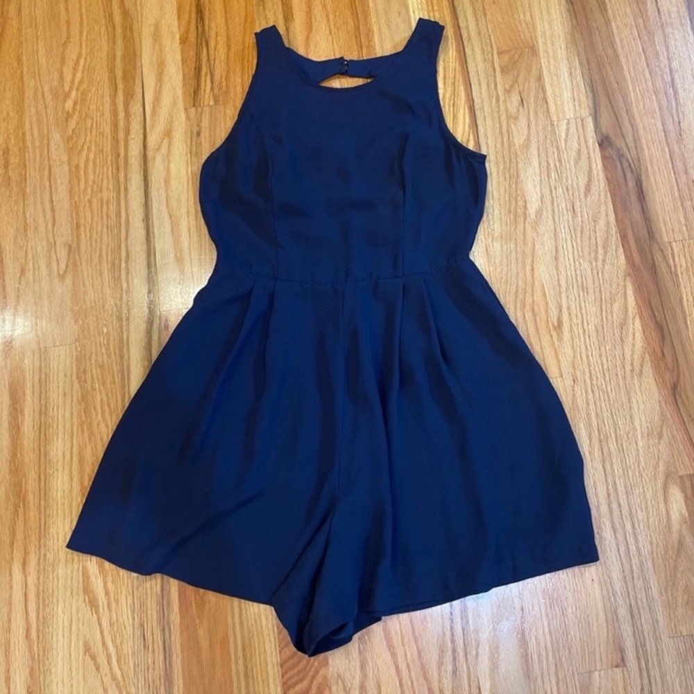 Alythea blue sleeveless romper
